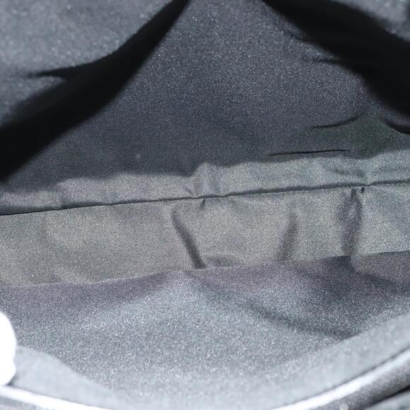 GUCCI Bamboo GG Canvas Hand Bag Nylon Black Silver - Picture 15 of 16